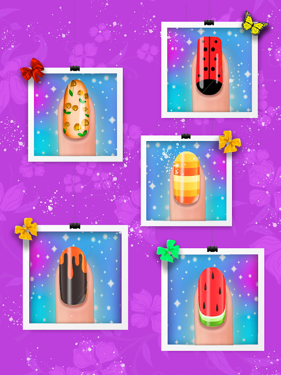 Fashion Nail Polish Salon Game Captura de pantalla 3