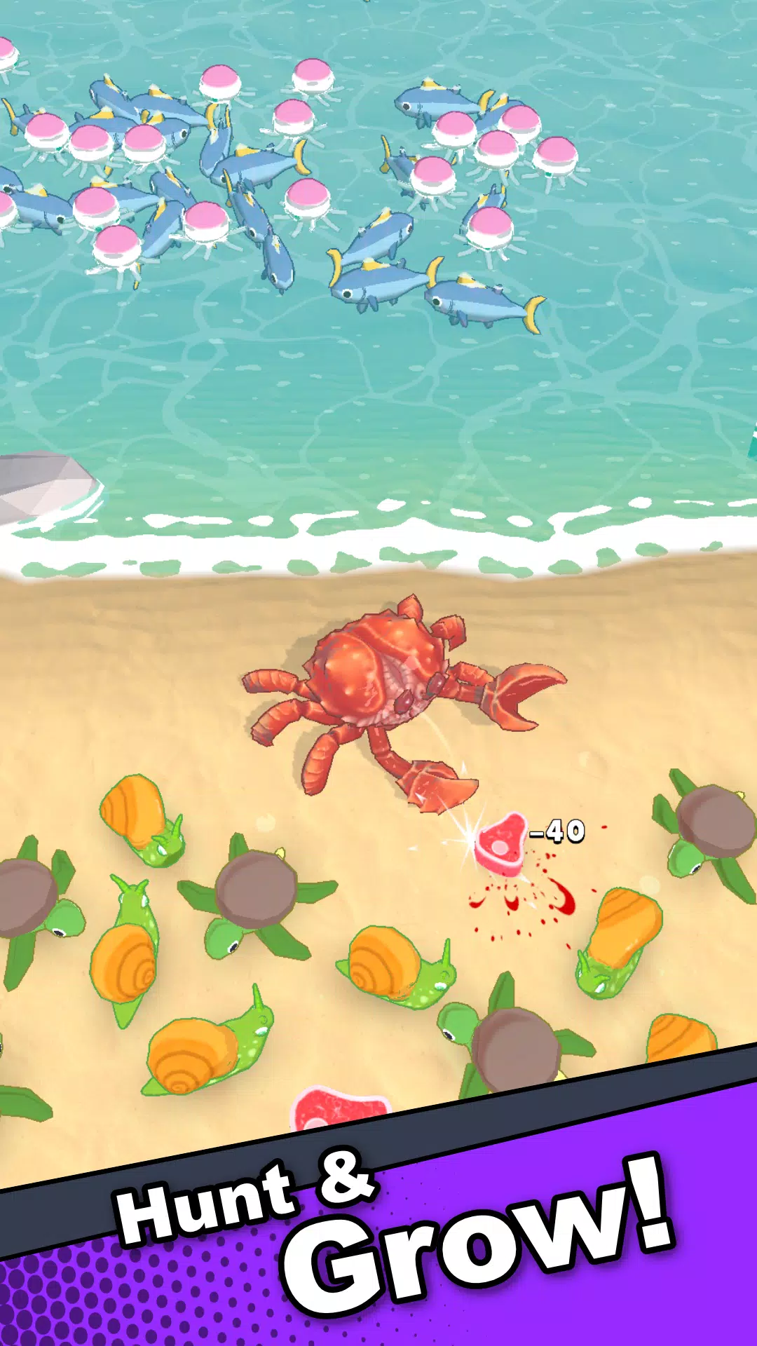 Crab Life - Idle Rpg Ảnh chụp màn hình 2