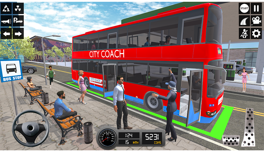 Driving Simulator 3d Bus Games スクリーンショット 3