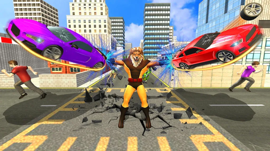 Scary Lion Crime City Attack Screenshot 0