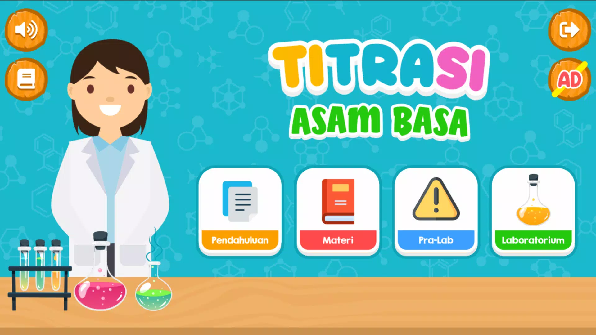 Virtual Lab Titrasi Asam Basa Captura de tela 1