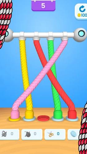 Twisted Tangle Knot 3D Game Screenshot 0