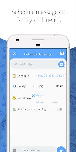 Wasavi: Auto message scheduler Screenshot 3