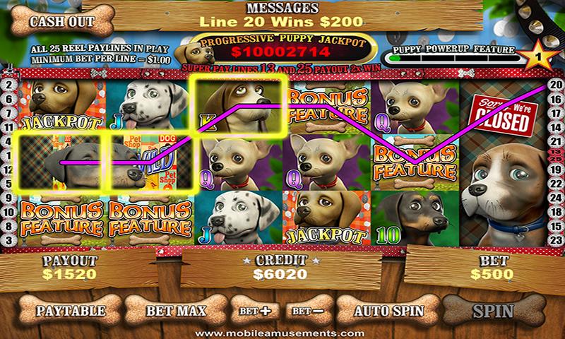 Pet Store Puppies Slots Скриншот 0