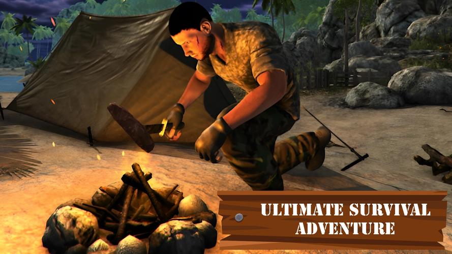 Island Jungle- Survival Games Ảnh chụp màn hình 0