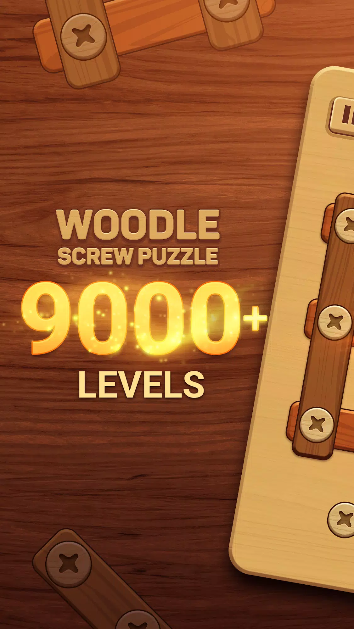 Woodle - Wood Screw Puzzle应用截图第0张