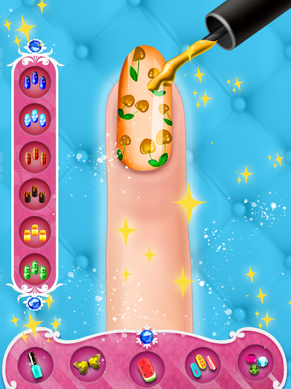 Fashion Nail Polish Salon Game Captura de pantalla 0