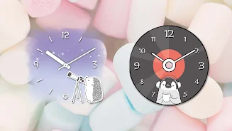 Analog clock widget ANIMALLIFE Скриншот 2