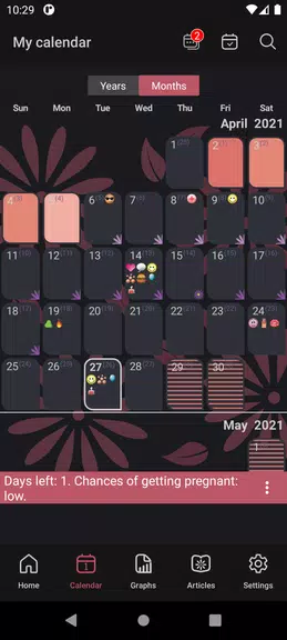 WomanLog Calendario Menstrual Screenshot 2