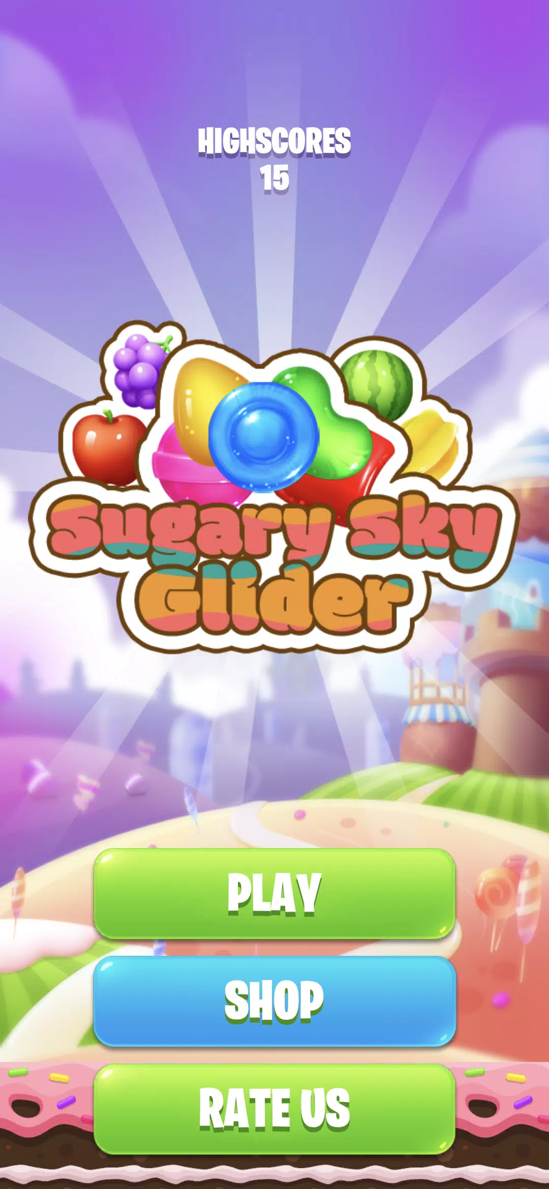 Sugary Sky Glider 螢幕截圖 0