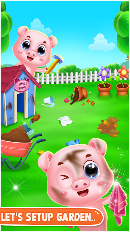 pinky pig daycare salon games 螢幕截圖 2