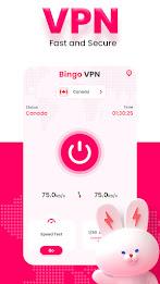 Bingo Vpn - Faster & Stronger Screenshot 1