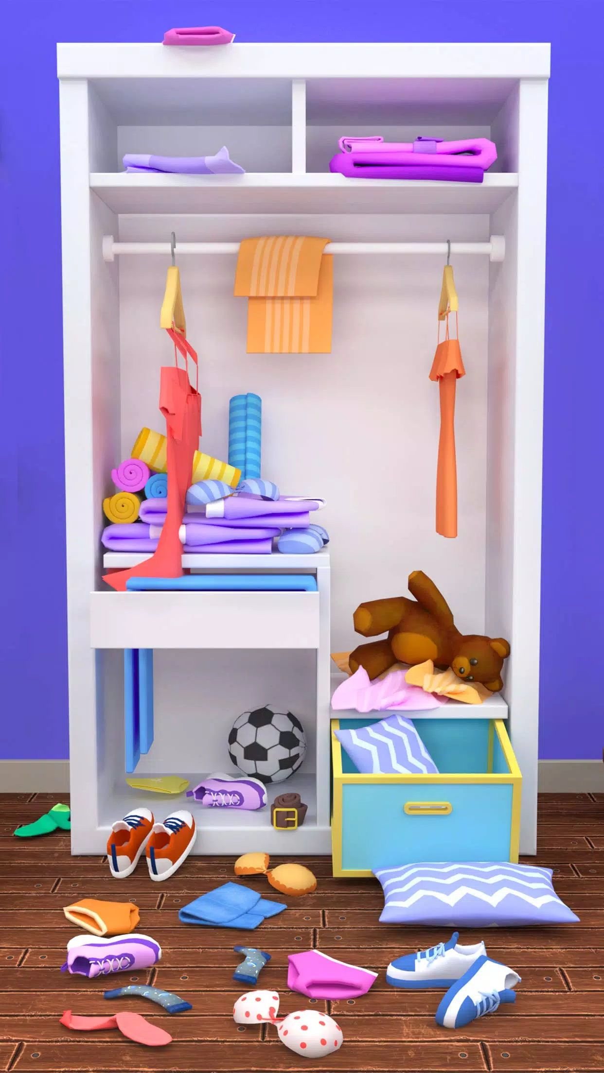 Fill the Closet: Organize Game ဖန်သားပြင်ဓာတ်ပုံ 0