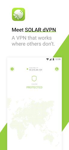 SOLAR dVPN: Fast & Anonymous Screenshot 0