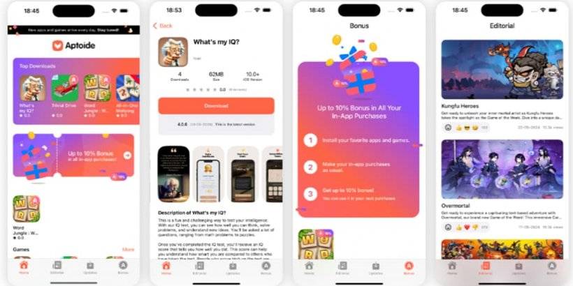 Apptoide : EU에서 최초의 무료 iOS 앱 스토어를 사용할 수 있습니다.
