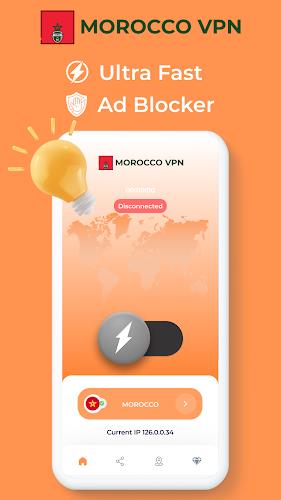 Morocco VPN - Private Proxy 스크린샷 1