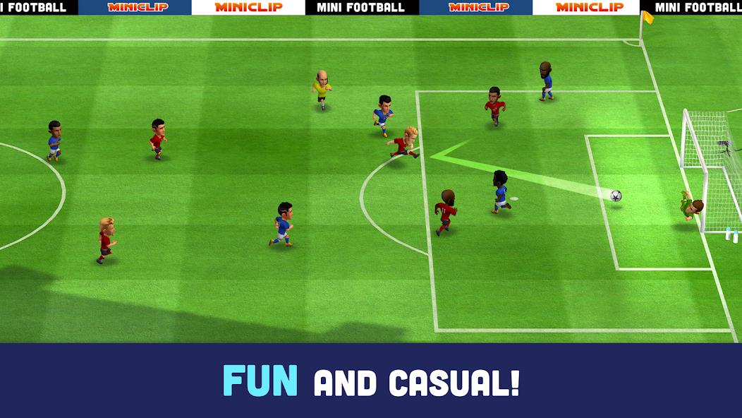 Mini Football - Mobile Soccer Mod Screenshot 1