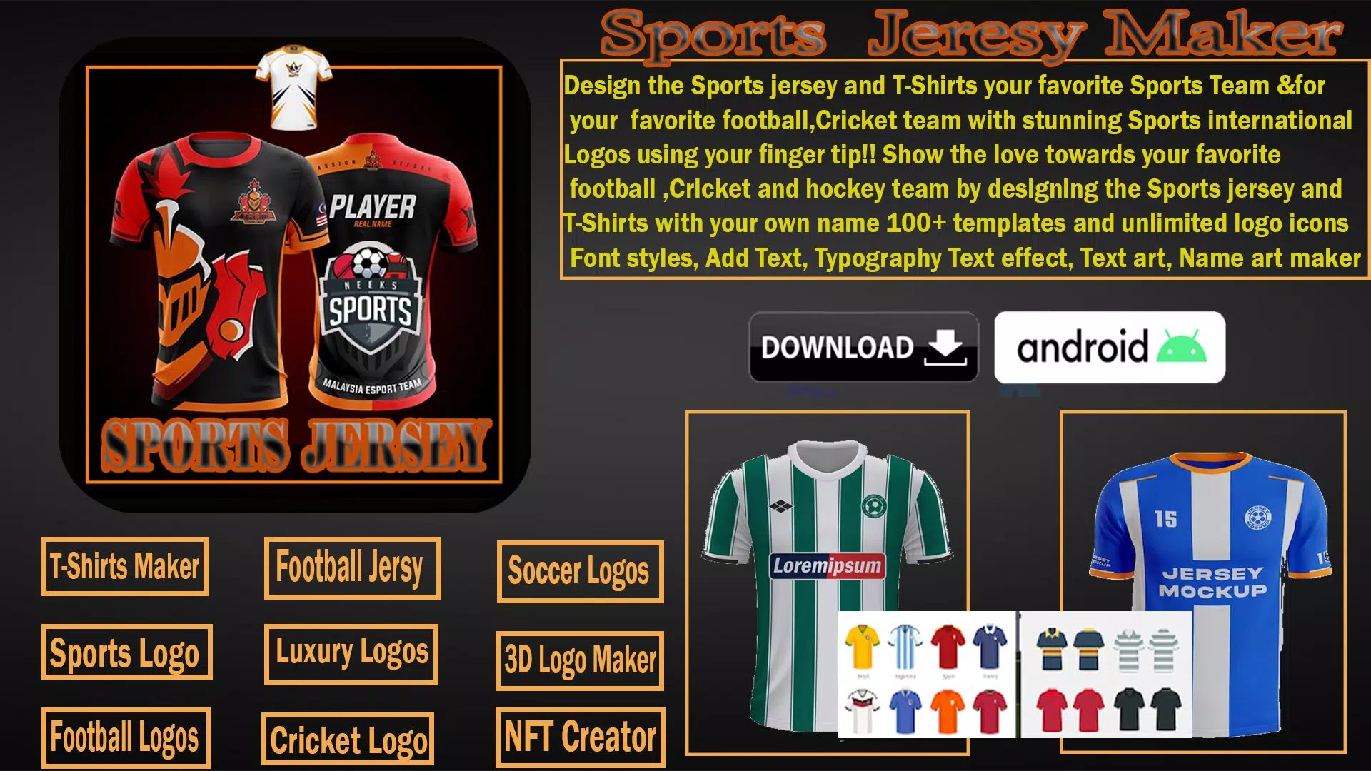 Sports Jersey Maker Screenshot 0