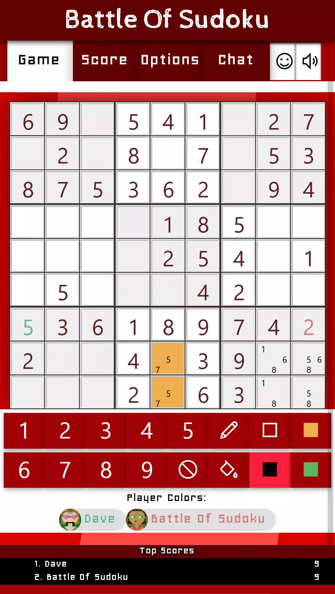 Battle Of Sudoku ဖန်သားပြင်ဓာတ်ပုံ 1