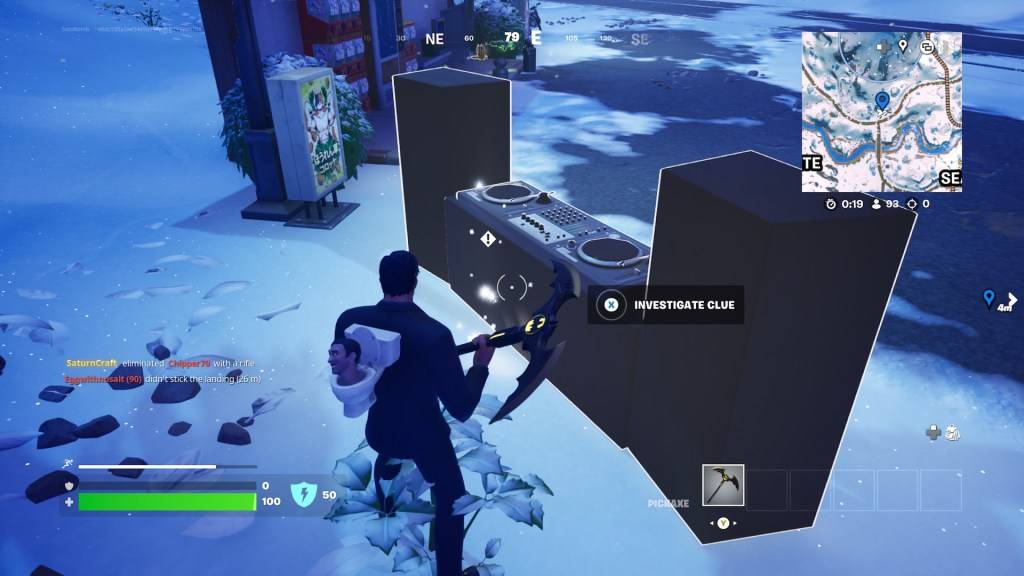 A turntable in the Fortnite Winterfest 2024 trail