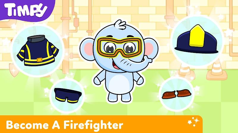 Timpy Kids Firefighter Games ဖန်သားပြင်ဓာတ်ပုံ 2