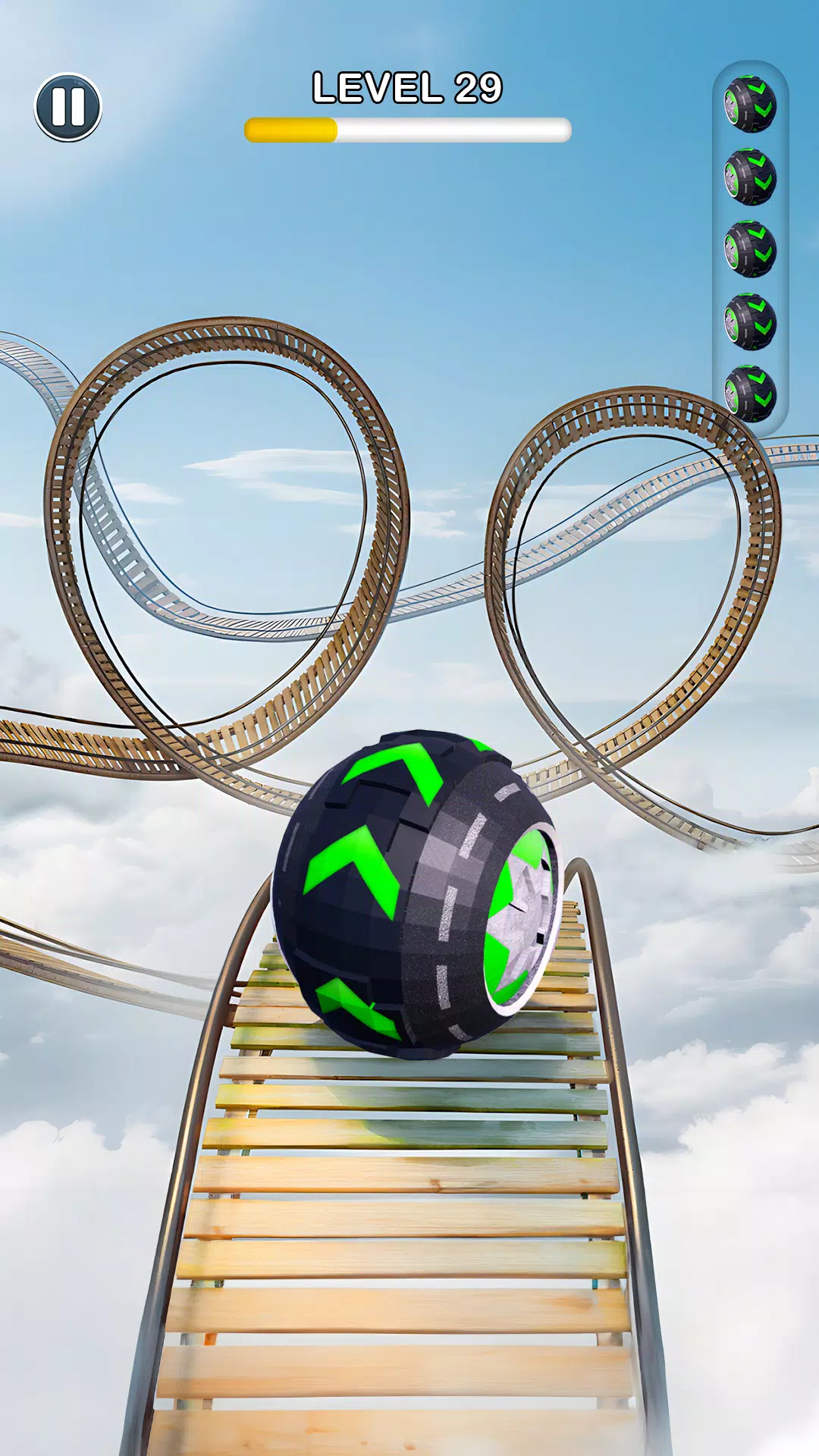 Rolling Ball Sky Escape Captura de pantalla 1