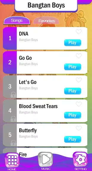 BTS Chibi Piano Tiles Screenshot 1