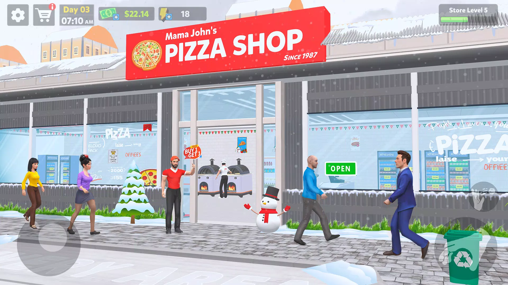 Pizza Shop Simulator 3D Zrzut ekranu 0