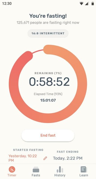 Zero - Fasting Tracker Schermafbeelding 1