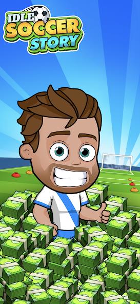 Idle Soccer Story - Tycoon RPG Mod स्क्रीनशॉट 0