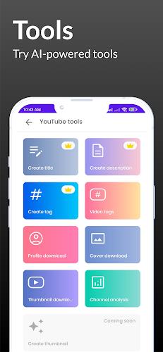 ytSocial - subs, views & tools スクリーンショット 3