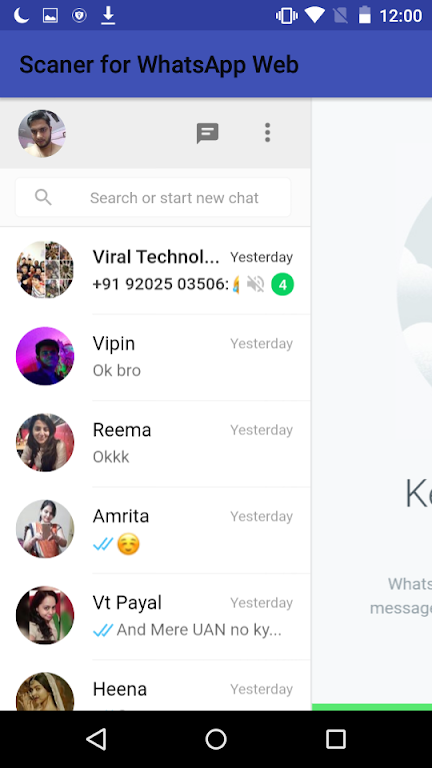 Scaner for WhatsApp Web Screenshot 1