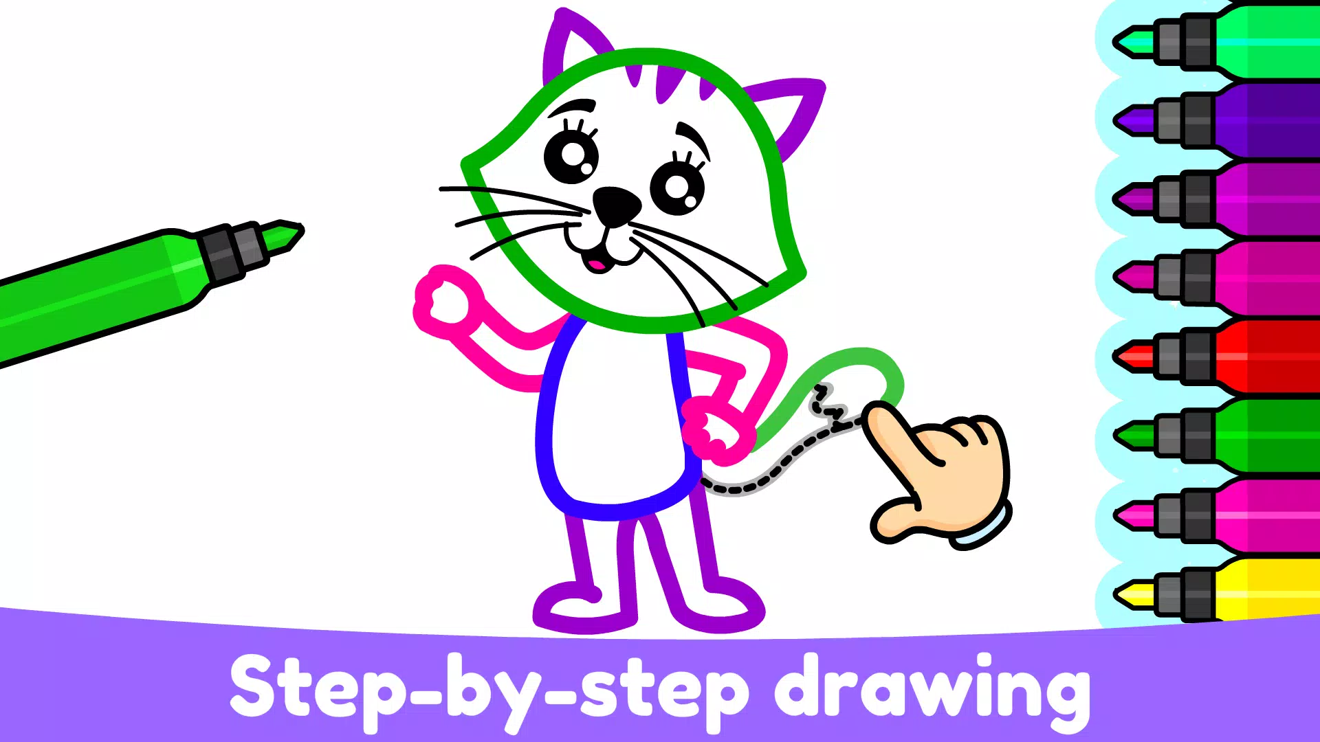 Kids Drawing & Coloring Games स्क्रीनशॉट 3