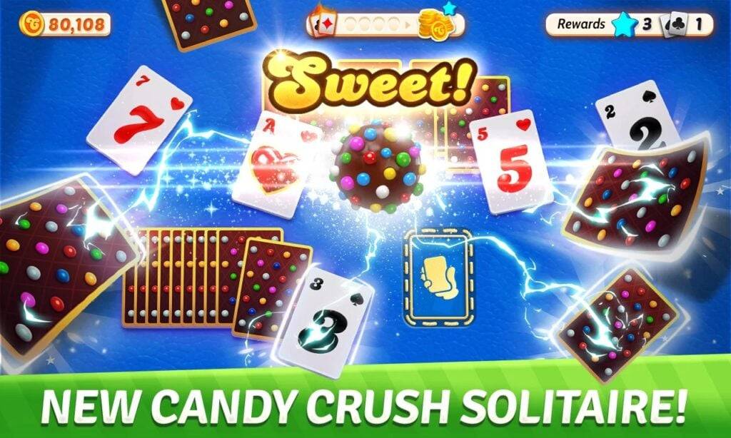 Candy Crush Solitaire：Tripeaks現在在移動設備上耐心
