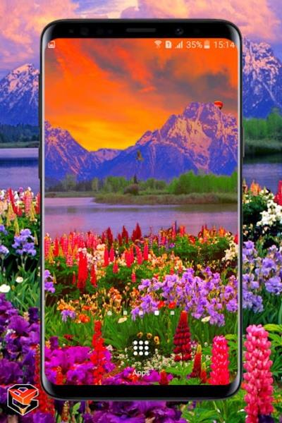 Valley of Flowers live wallpaper Screenshot 3