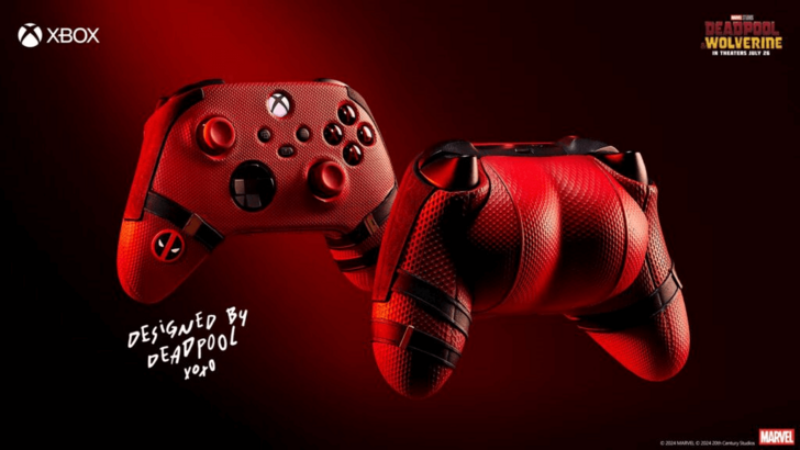 Xbox de Deadpool y trasero con un toque