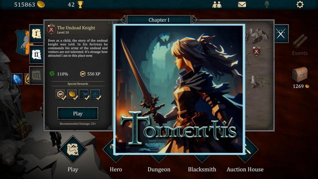 Tormentis Dungeon RPG là một trò chơi xây dựng ngục tối mới trên Android