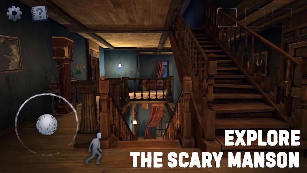 Scary Mansion: Horror Game 3D Mod Tangkapan skrin 1