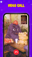 Grimace Fake Call Prank ภาพหน้าจอ 1