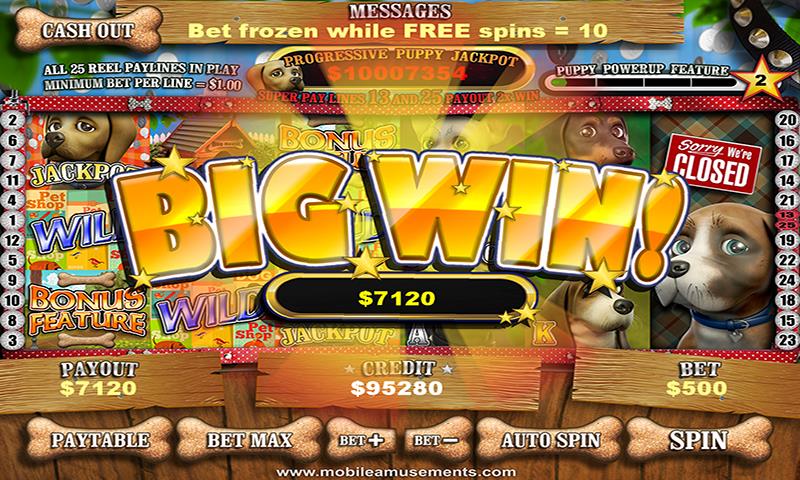 Pet Store Puppies Slots Скриншот 3