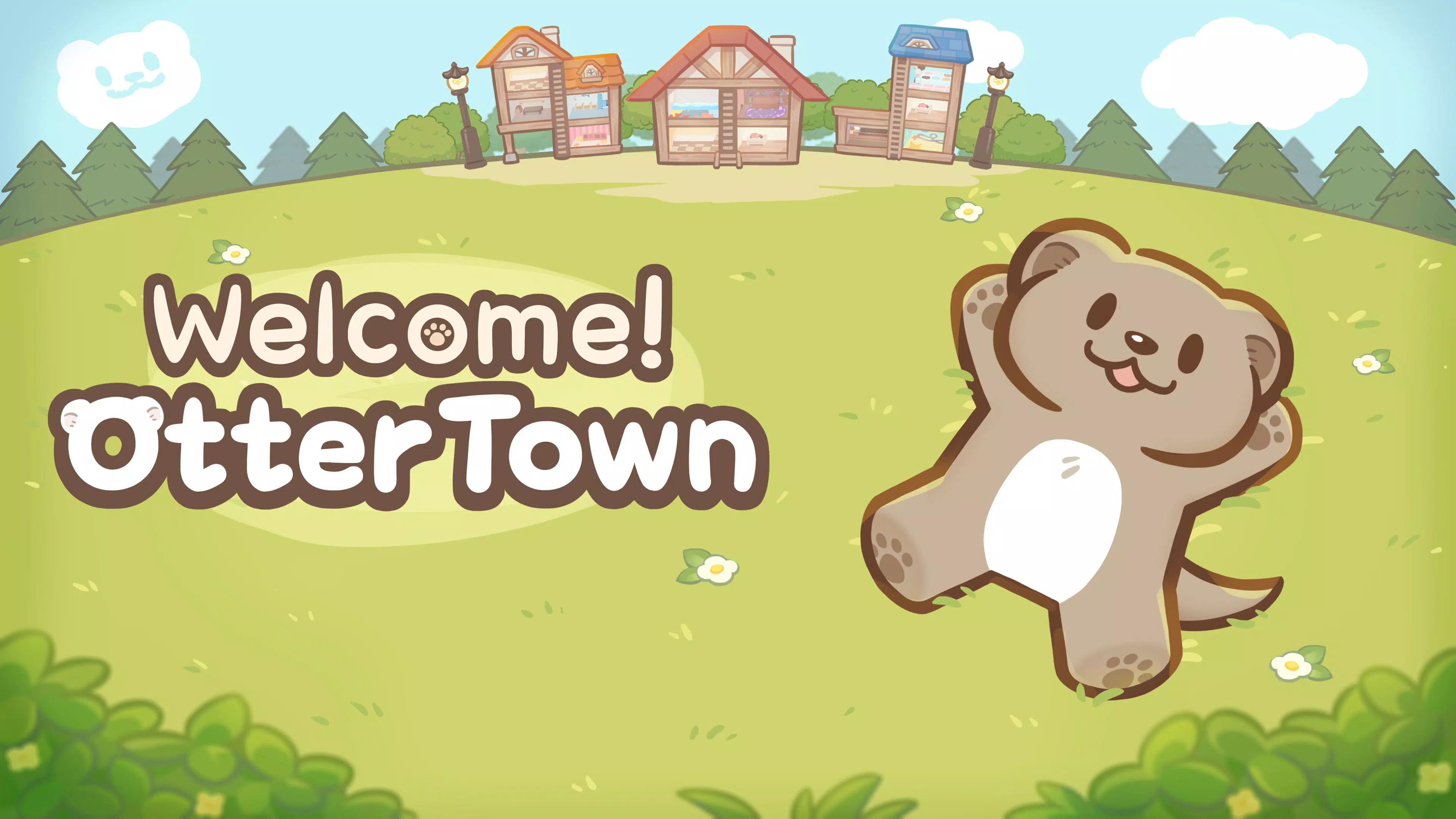 Welcome! Otter Town: cute game Captura de pantalla 1