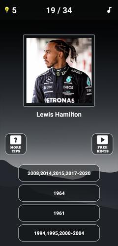 Formula 1:Guess F1 Driver Quiz Скриншот 3