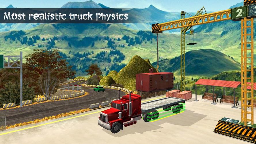 Truck Driving Uphill Simulator Screenshot 0