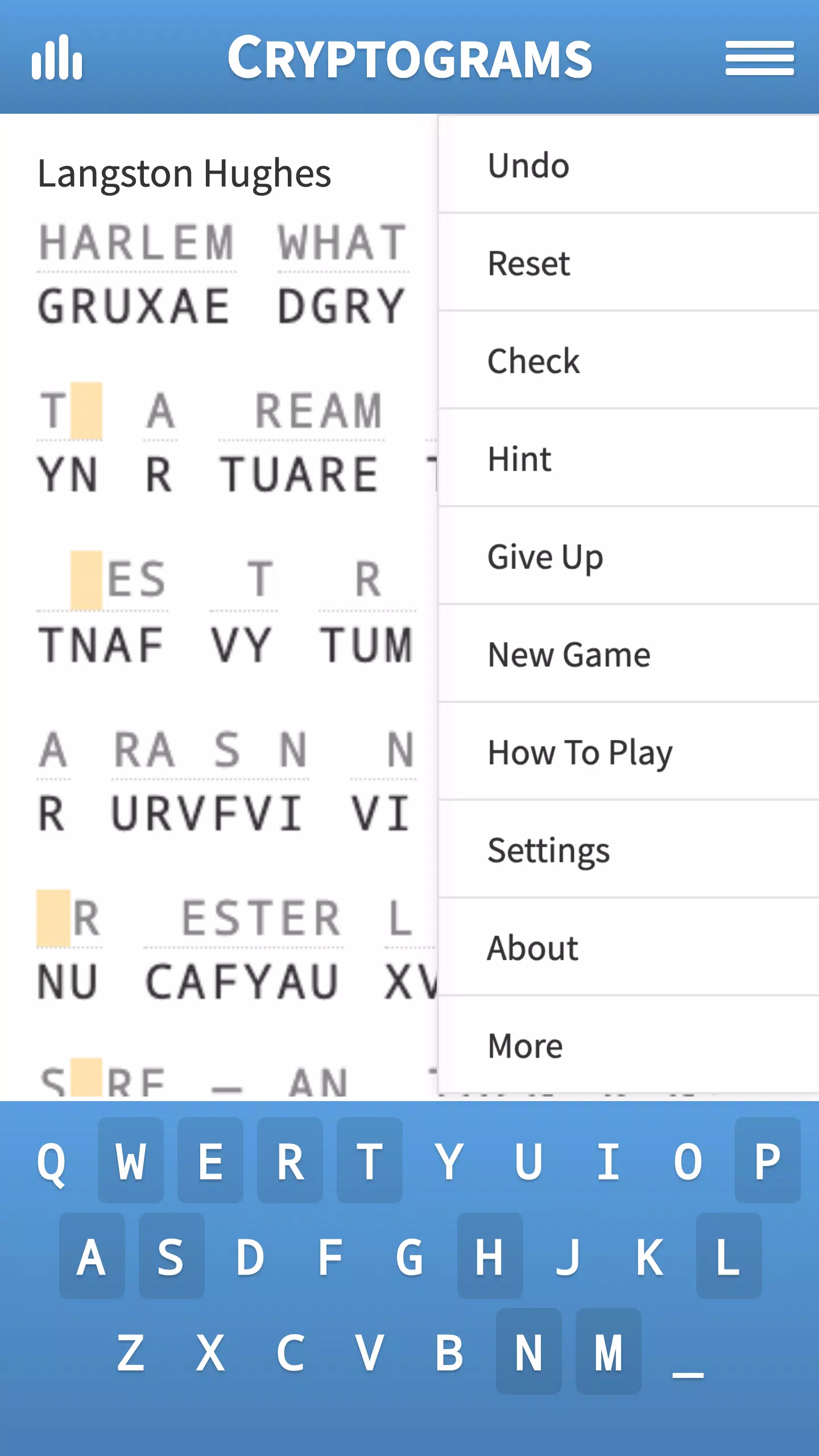 Cryptogram · Puzzle Quotes スクリーンショット 1