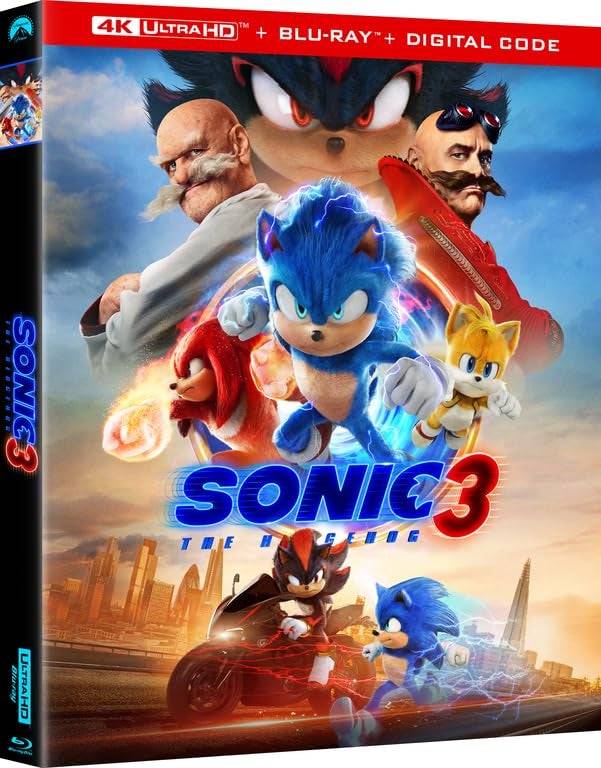 Sonic the Hedgehog 3- 스틸 북 (4k + blu -ray + digital)