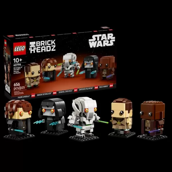 樂高星球大戰（Lego Star Wars）布里克黑茲（Brickheadz）的西斯英雄與惡棍的複仇