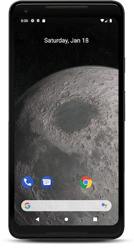 Moon 3D live wallpaper Screenshot 0