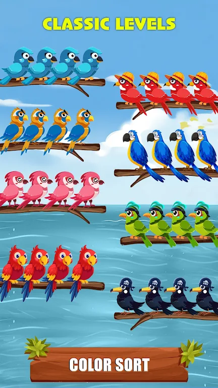 Bird Sort Color - Puzzle Games स्क्रीनशॉट 2