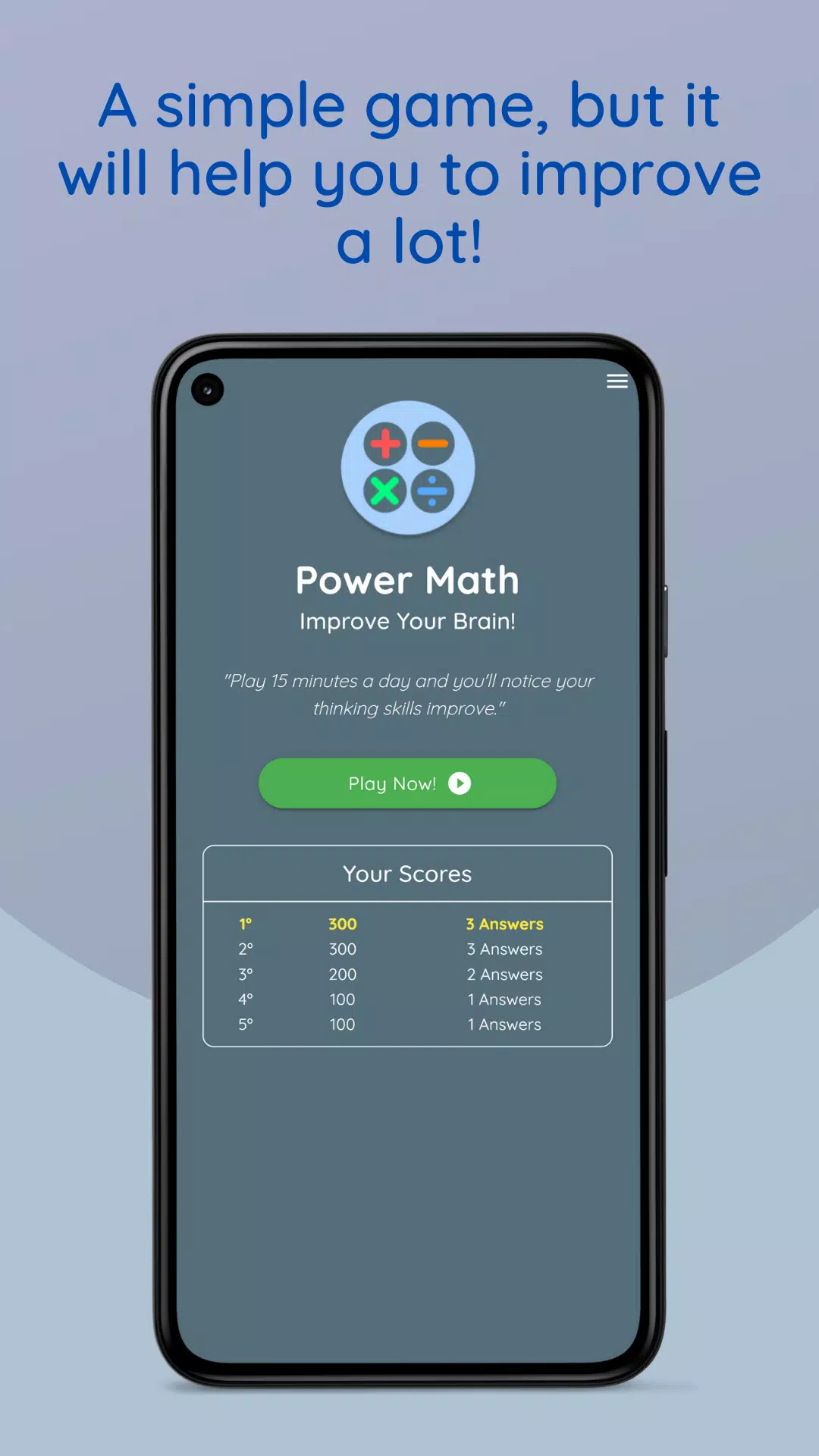 Math Games: Power Brain ภาพหน้าจอ 0