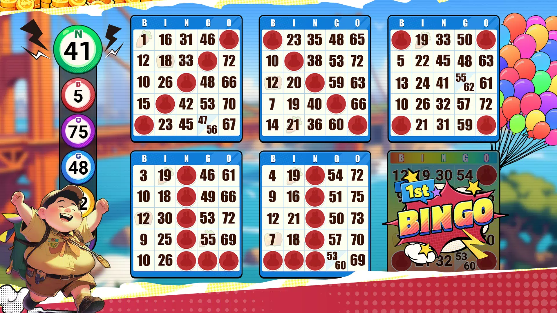 Bingo Up: Love Adventure Bingo Schermafbeelding 1